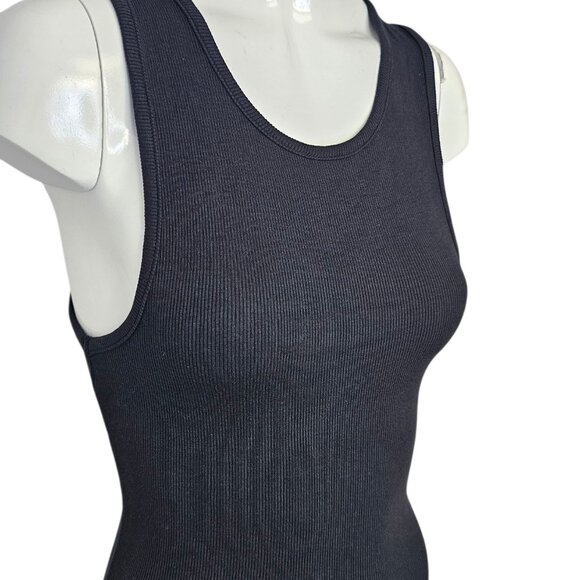 Alphalete Womens Ribbed Stretch Scoop Neck Tank Top, Basic, Size M - Picture 2 of 9